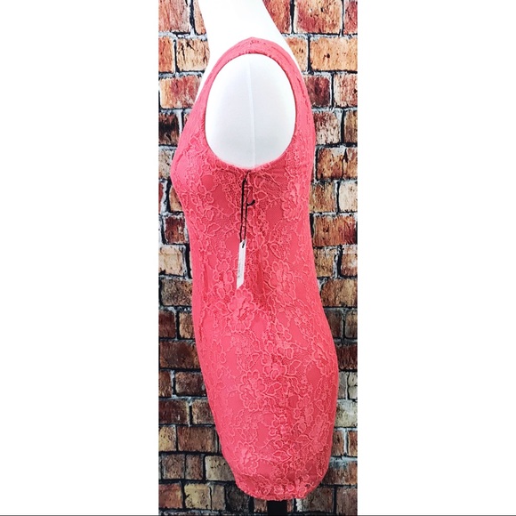 Lovers + Friends Lace Overlay Floral Bodycon Dress - Picture 4 of 6